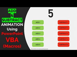 91.[PowerPoint] Create Number Addition & Subtraction Animation using VBA| Number Game in PowerPoint