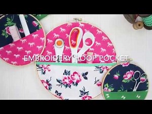 DIY Embroidery Hoop Hanging Wall Organizers