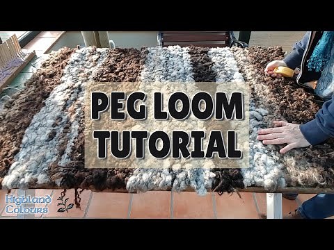 Ep. 8 - Peg Loom Rug Tutorial - start to finish