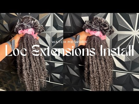 How To Install Permanent Loc Extensions | Watch Me Work! |
