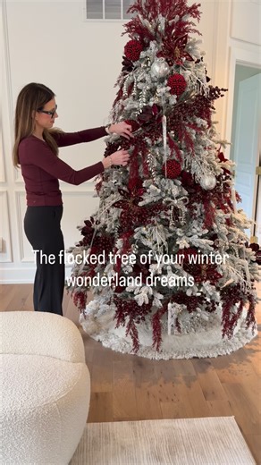 45K views · 2.3K reactions | The flocked tree of your winter...