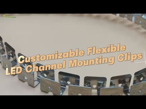 Customizable Flexible LED Channel Mounting Clips
