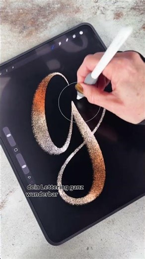 Procreate Glitzer Lettering Tutorial