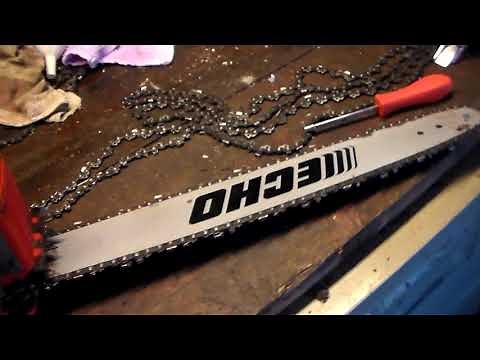 Echo CS 400 Chainsaw Chain Sharpening & Adjustment
