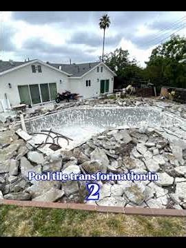 Ever see what a pool replaster and retile looks like? 👀