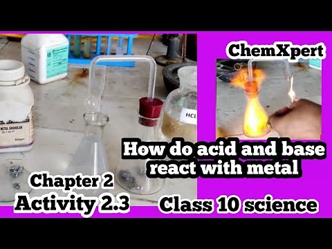 Activity 2.3 How do acid and base reacts with metal | Class 10 | Science | Chapter 2 |NCERT