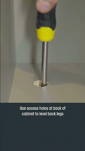 How To Adjust Kitchen Cabinet Legs at Howdens #howdens #cabinet #cabinetlegs #trade #howto