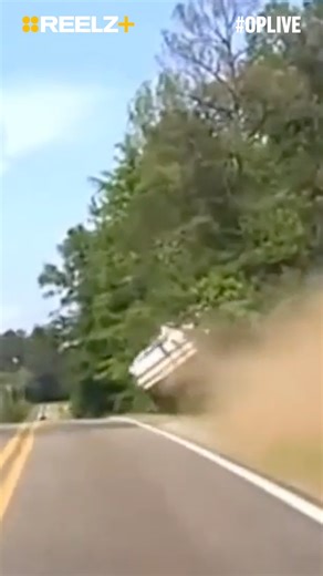 A #Georgia driver in a white pickup took off—and then took flight! 💨 #OPLive #OPNation #REELZ #REELZPlus | REELZ