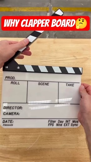 Why Clapper board used before every short 🤔 | #shorts