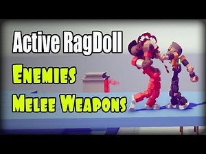 Active ragdoll in Unity (Unity3D), Enemies, Melee Weapons