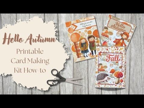 🍂 DIY Fall Greeting Cards with the Cozy Autumn Printable Kit | Easy Card Making Tutorial