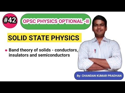 Band theory of solids - conductors, insulators and semiconductors 