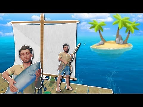SAILING & ISLAND EXPLORATION! - Raft Multiplayer Gameplay - Survival Raft Building