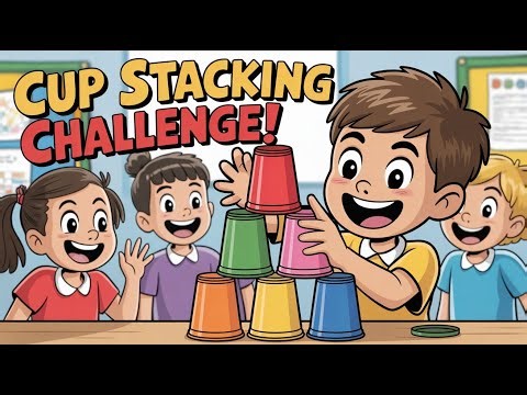 Cup Stacking Challenge for Kids | Speed Stack Game | School Competition Ideas
