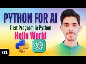 Modern AI Python | First Program in Python | Print "Hello World" (Beginner Tutorial)