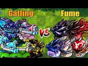 PVZ 1 Fusion 3.1 Challenge!! Team Gatling VS Team Fume VS 300 Zombie Random - Who Will Win?