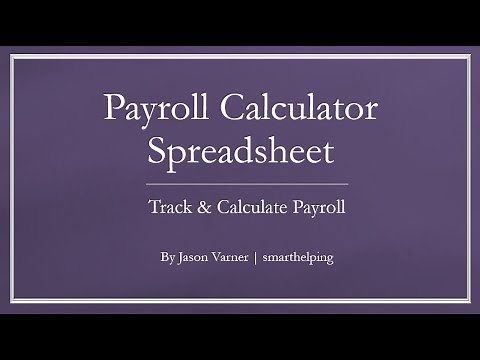 Payroll Calculator: Excel Template