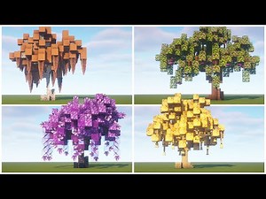 Magical Custom Tree Designs | Minecraft Tutorial