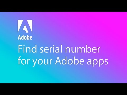 How to find a serial number for your Adobe apps