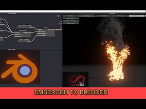 EMBERGEN TO BLENDER - VDB files import to blender and easy shading