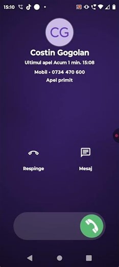 ACR Dialer incoming call