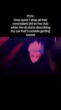 GOJO RUN THEY GETTING YOUR CAR #JujutsuKaisen #Gojo #JujutsuKaisenseason3 #Modulo