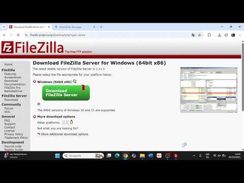 FILEZILLA CLIENTE/SERVIDOR INSTALACION Y CONFIGURACION
