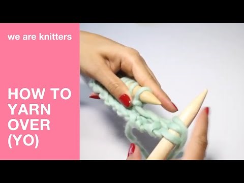 Learn to knit: how to yarn over (YO) | WAK
