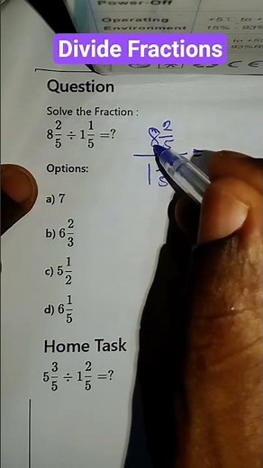 Dividing Mixed Fractions #highschoolmath #maths #mathproblem