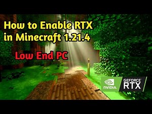 How to Enable RTX in Minecraft Survival World on Low-End PC | Easy RTX Guide