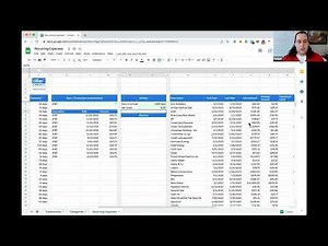 Recurring Expenses Spreadsheet