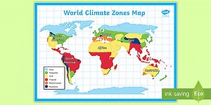 World Climate Zones Map