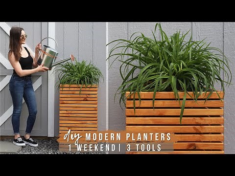 EASY DIY PLANTERS (IN 1 WEEKEND & WITH 3 POWER TOOLS)!