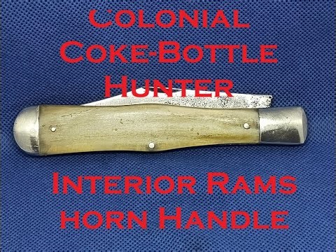 New Handles on a Colonial Coke Bottled Hunter - Knife Repair