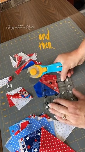 Use your Scraps to WOW up a Simple Project, Half Square Triangles, Table Runner Ideas #quilting