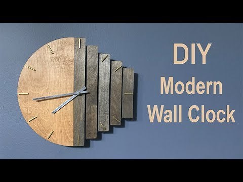 Wood Wall Clock DIY / How to Video - woodworking