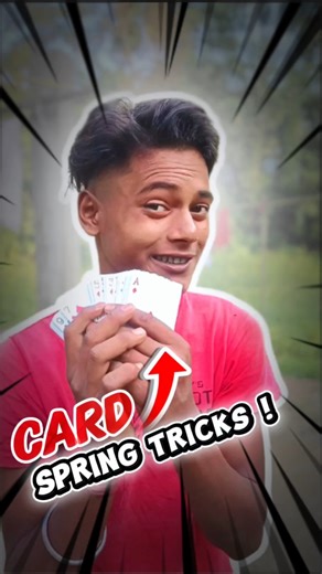 card spring tricks ! #shorts #minivlog #vlog