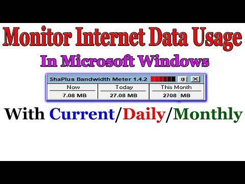 How To Monitor Internet Data Usage