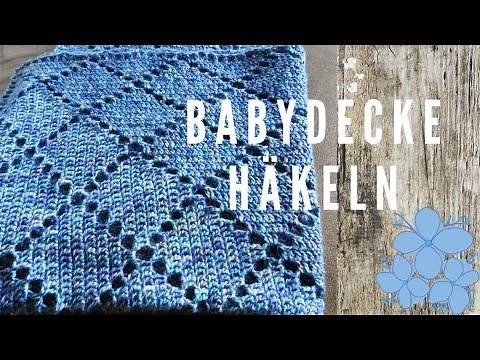 Babydecke - Kinderwagendecke gehäkelt