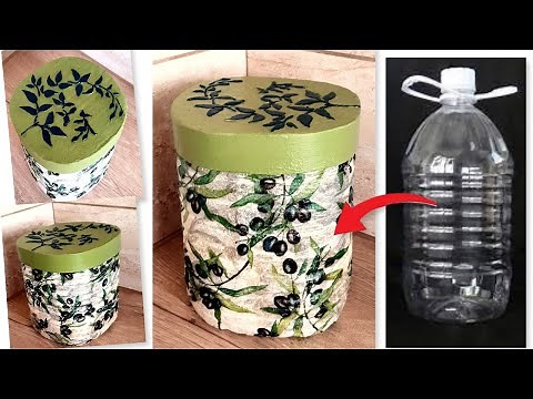 DIY /Kitchen Storage Container from Plastic Bottle