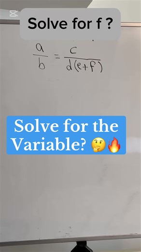 Solving for a Variable Using Cross Multiplication Guide