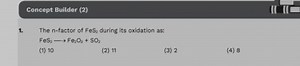 Concept Builder (2)II 1 [The n -factor of \mathrm { FeS } _ {... | Filo
