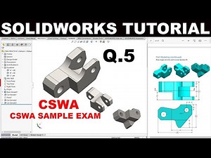 Solidworks tutorial CSWA Practice Sample Exam PART3