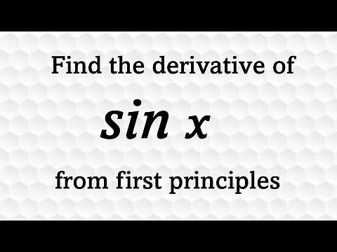 Derivative of sin(x) from First Principles