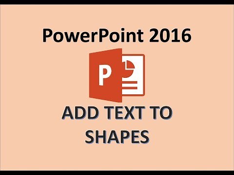 PowerPoint 2016 - Add Text to a Shape - How to Put Words in Shapes in Microsoft Office PPT MS 365 PC