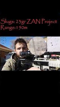Long Range Slug Reviews S01E05 23gr ZAN Projectile 218 Slugs on 100m, 165m ,210m