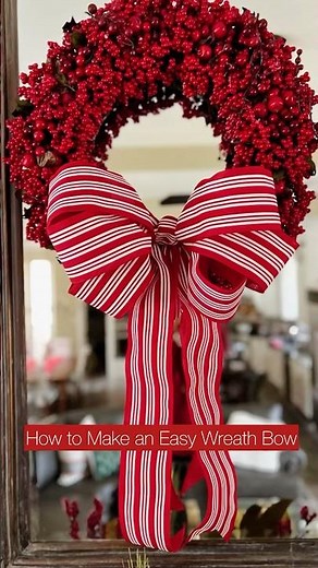 How to Make an Easy Bow for a Wreath in Minutes
