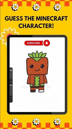 How to Draw a Cute Minecraft Character 🍃 | Easy Kawaii Minecraft Drawing Tutorial #shorts