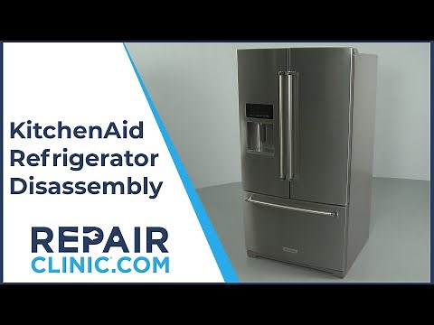 KitchenAid Refrigerator Disassembly (Model KRFF507HPS02)
