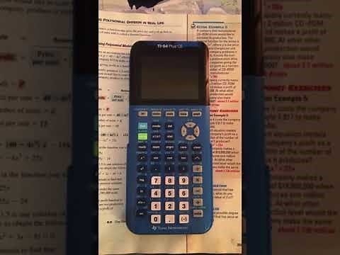 Synthetic division on a TI 84 calculator